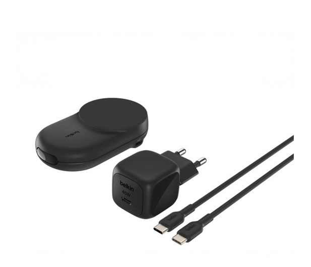 Belkin Ładowarka magnetyczna Qi2 25 W, składana 2w1, zasilacz 45W, - 1363165 - zdjęcie 4